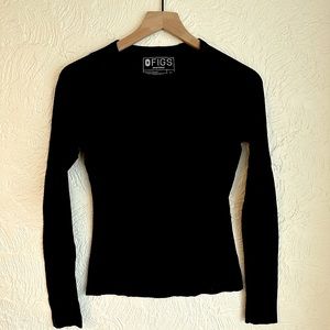 FIGS Salta Seamless Longsleeve Underscrub Size XS Classic Black